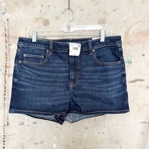 American Eagle Hi Rise Shortie Dark Denim Shorts